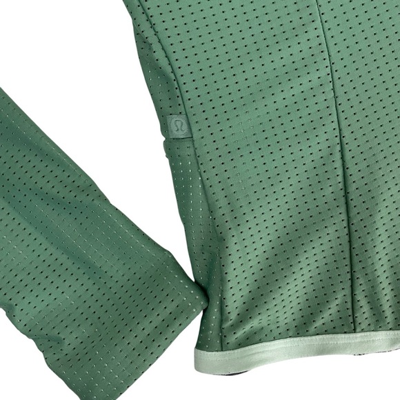 lululemon Find Your Bliss Jacket Vintage Green Iridescent Sz 4 - Picture 11 of 16